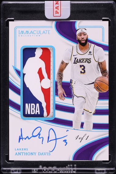 2023 Immaculate Collection Anthony Davis NBA LOGOMAN PATCH AUTO 1/1 #ILA-DAV - Photo 1