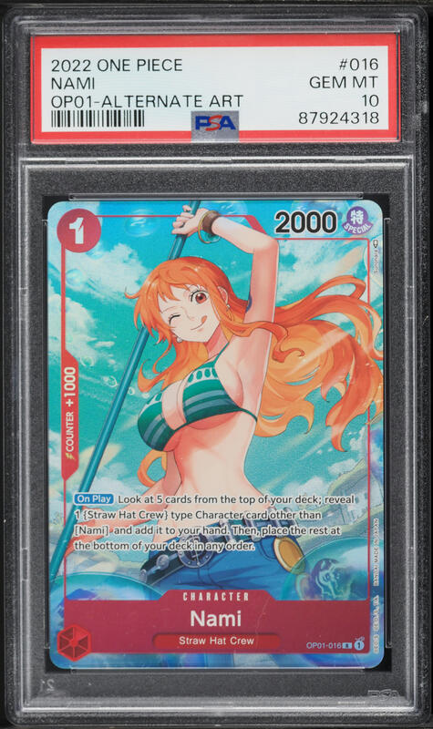2022 One Piece Japanese Premium 25th Anniversary Nami #OP01-016
