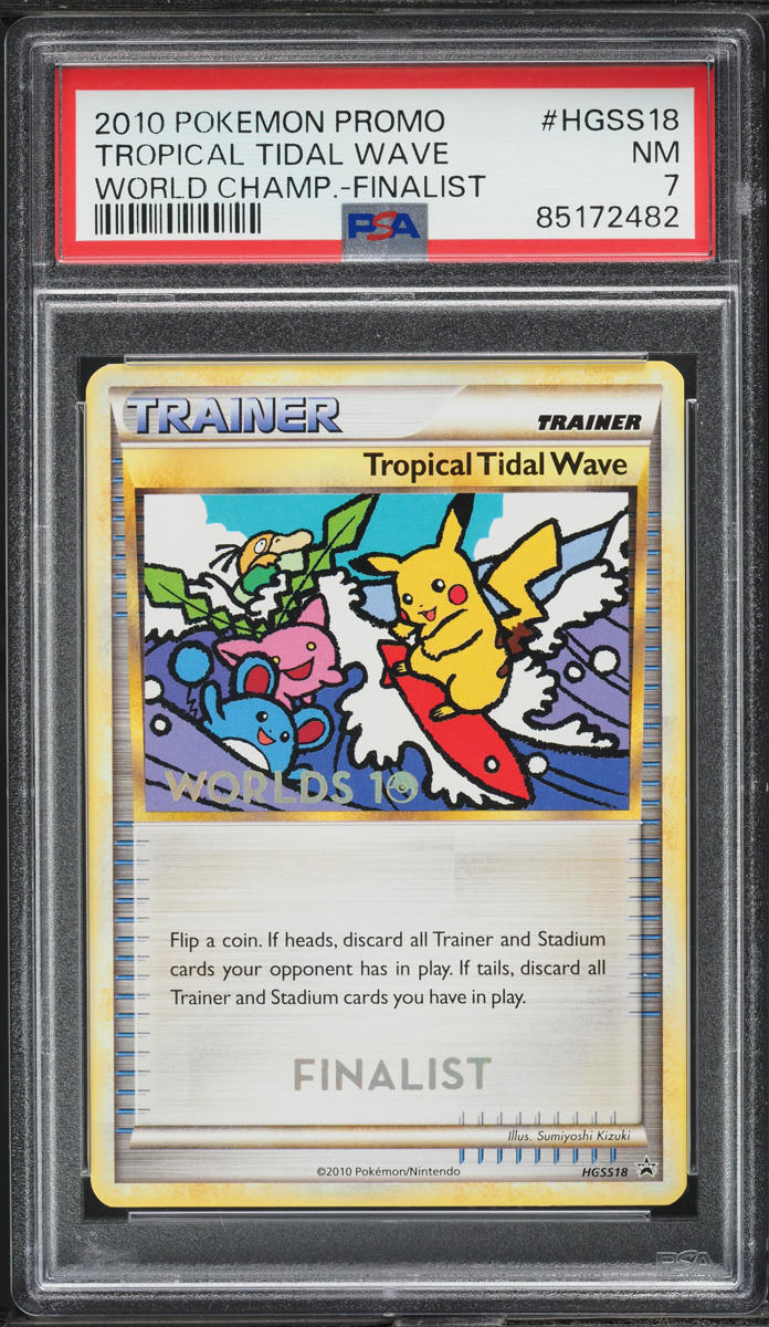 2010 Pokemon World Championships Promo Tropical Tidal Wave PSA 7 NRMT