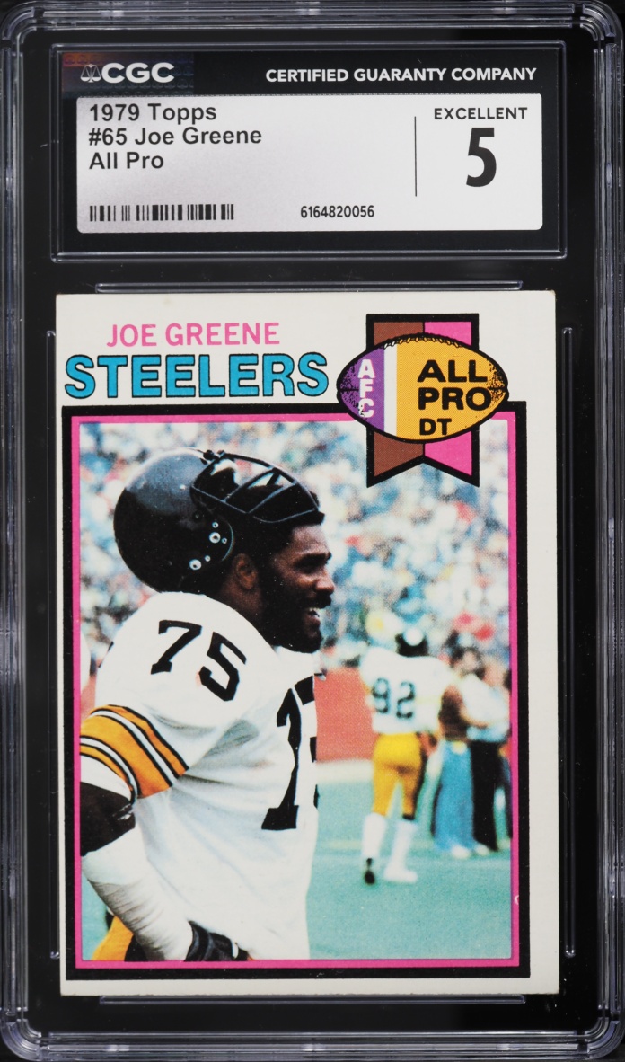 1979 Topps Football Joe Greene ALL PRO #65 CGC 5 EX