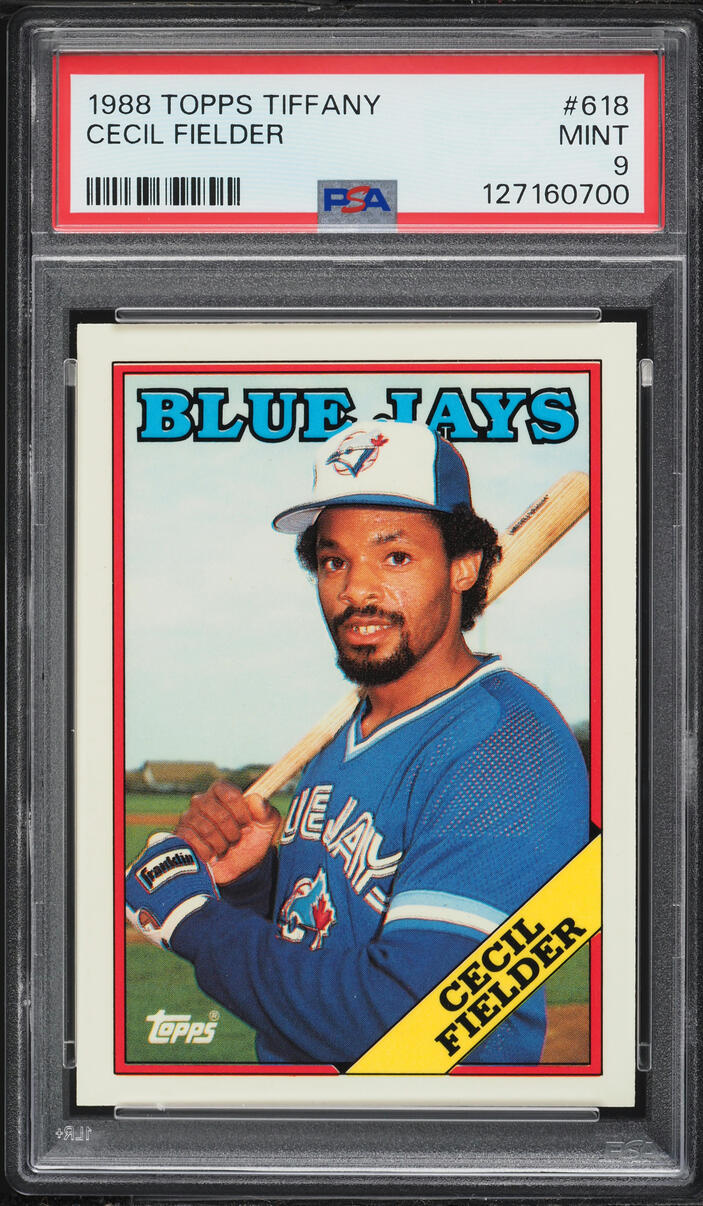 1988 Topps Tiffany Cecil Fielder #618 PSA 9 MINT