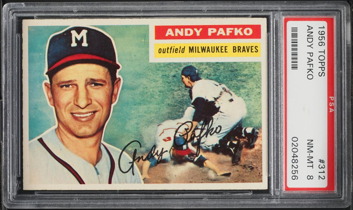 1956 Topps Andy Pafko #312 PSA 8 NM-MT