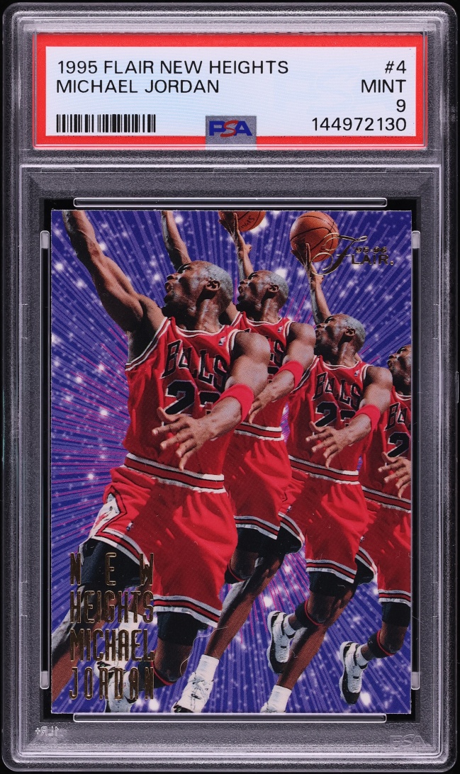 1995 Flair New Heights Michael Jordan /10 #4 PSA 9 MINT