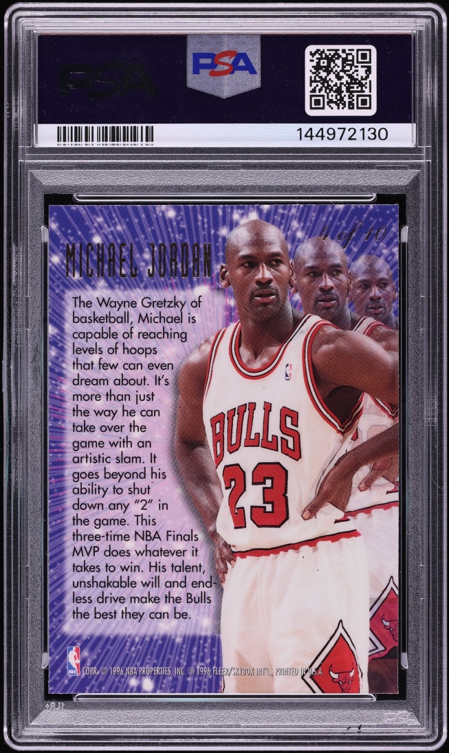 1995 Flair New Heights Michael Jordan /10 #4 PSA 9 MINT