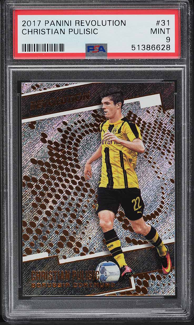 2017 Panini Revolution Christian Pulisic ROOKIE #31 PSA 9 MINT