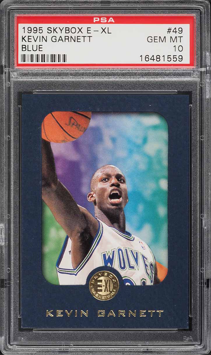 1995 Skybox E-XL Blue Kevin Garnett ROOKIE #49 PSA 10 GEM MINT