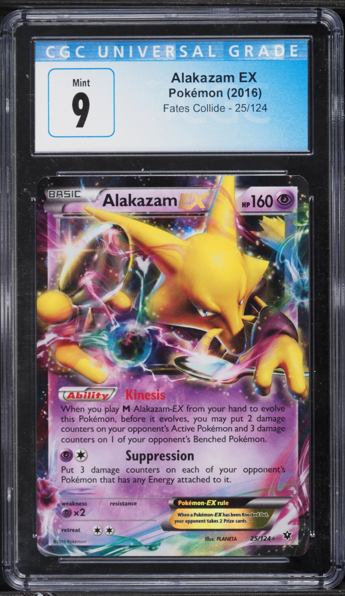2016 Pokemon XY Fates Collide Holo Alakazam EX #25 CGC 9 MINT