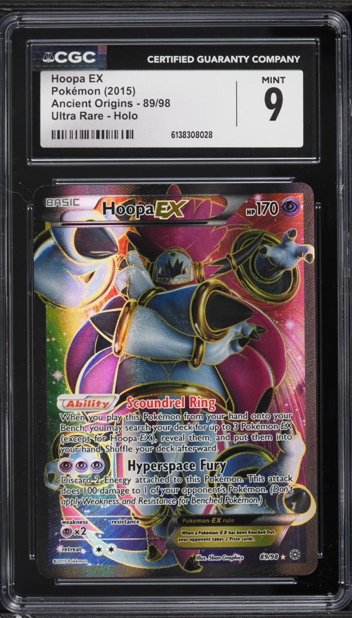 2015 Pokemon XY Ancient Origins Full Art Hoopa EX #89 CGC 9 MINT