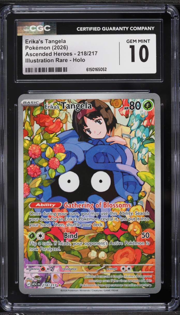 2026 Pokemon Mega Evolution Ascended Heroes IR Erika's Tangela #218 CGC 10 GEM MINT