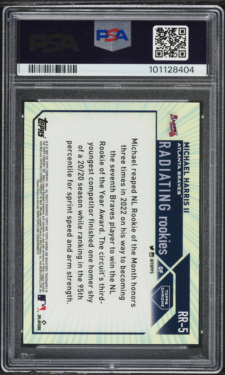 2023 Topps Chrome Radiating Michael Harris II ROOKIE #RR-5 PSA 10 GEM MINT