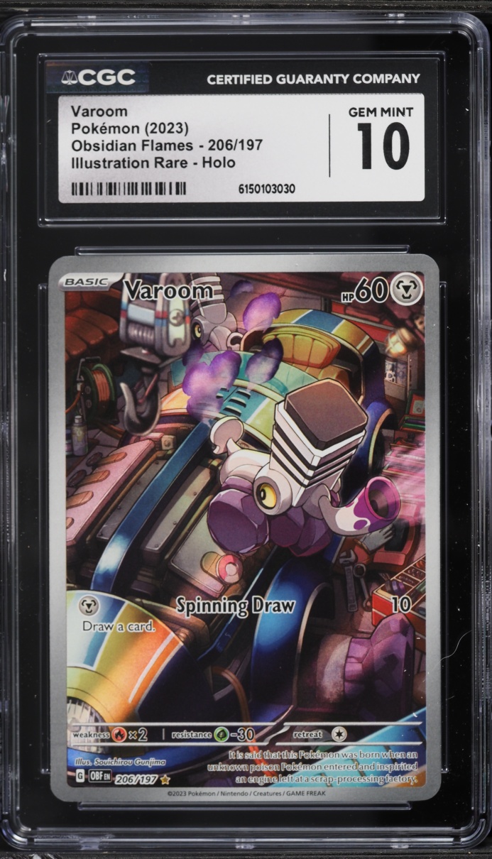 2023 Pokemon Scarlet & Violet Obsidian Flames IR Varoom #206 CGC 10 GEM MINT