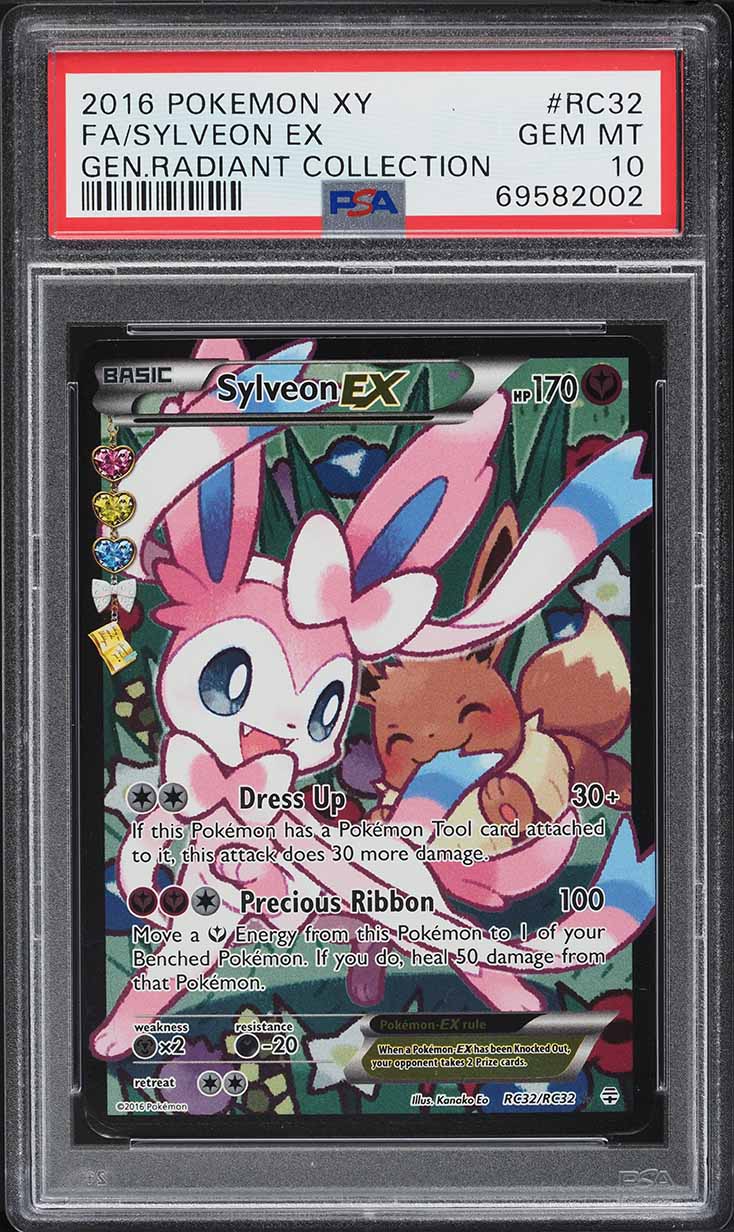 2016 Pokemon XY Generations Radiant Collection Full Art Sylveon EX #RC32 PSA 10