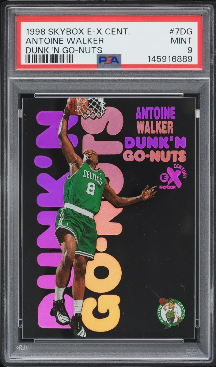 1998 Skybox E-X Century Dunk 'N Go-Nuts Antoine Walker #7DG PSA 9 MINT