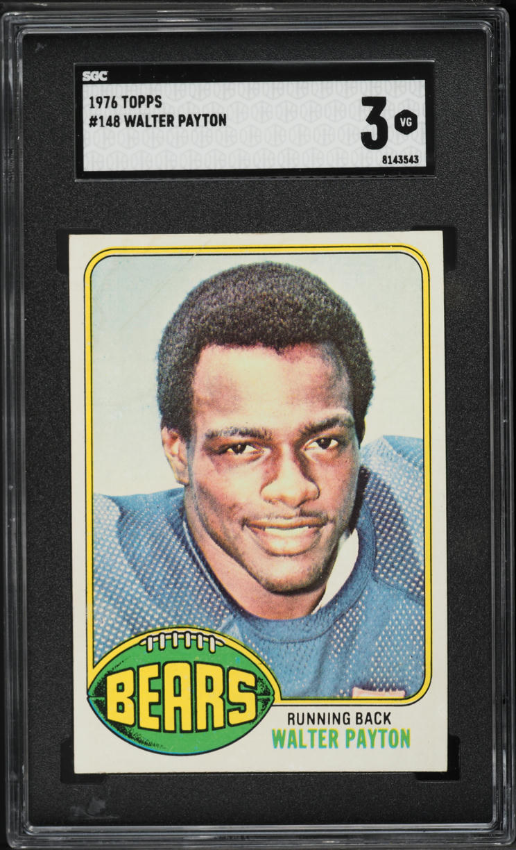 1976 Topps Football Walter Payton ROOKIE #148 SGC 3 VG