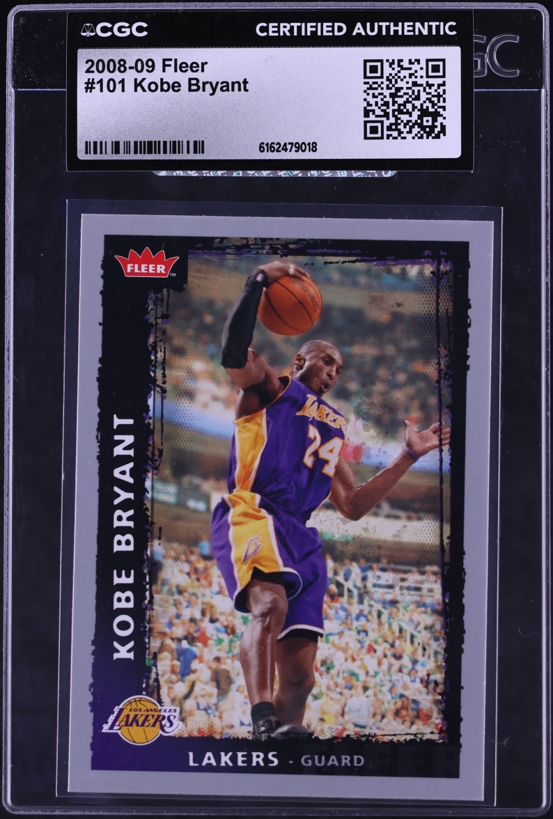 2008 Fleer Basketball Kobe Bryant #101 CGC AUTH