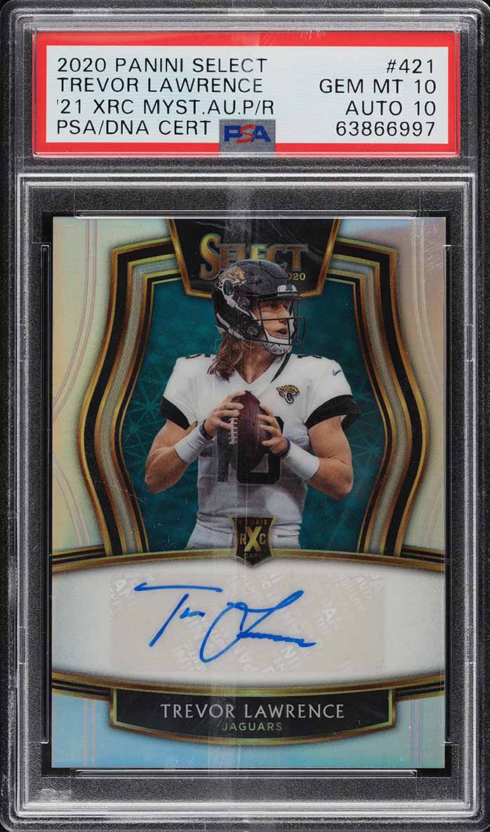 2020 Select '21 XRC Prizm Redemption Gold Trevor Lawrence ROOKIE