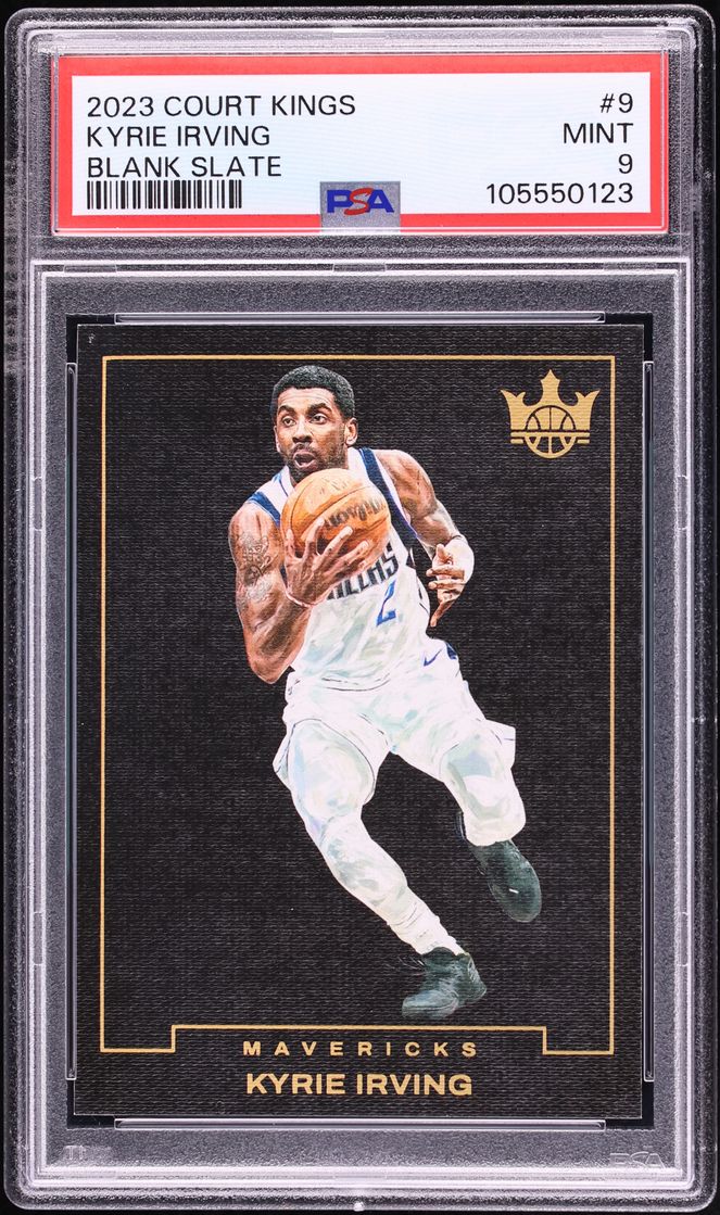 2023 Panini Court Kings Blank Slate Kyrie Irving #9 PSA 9 MINT - Photo 1
