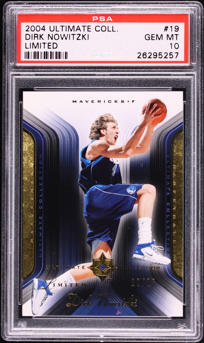 2004 Ultimate Collection Limited Dirk Nowitzki /25 #19 PSA 10 GEM MINT - Photo 1