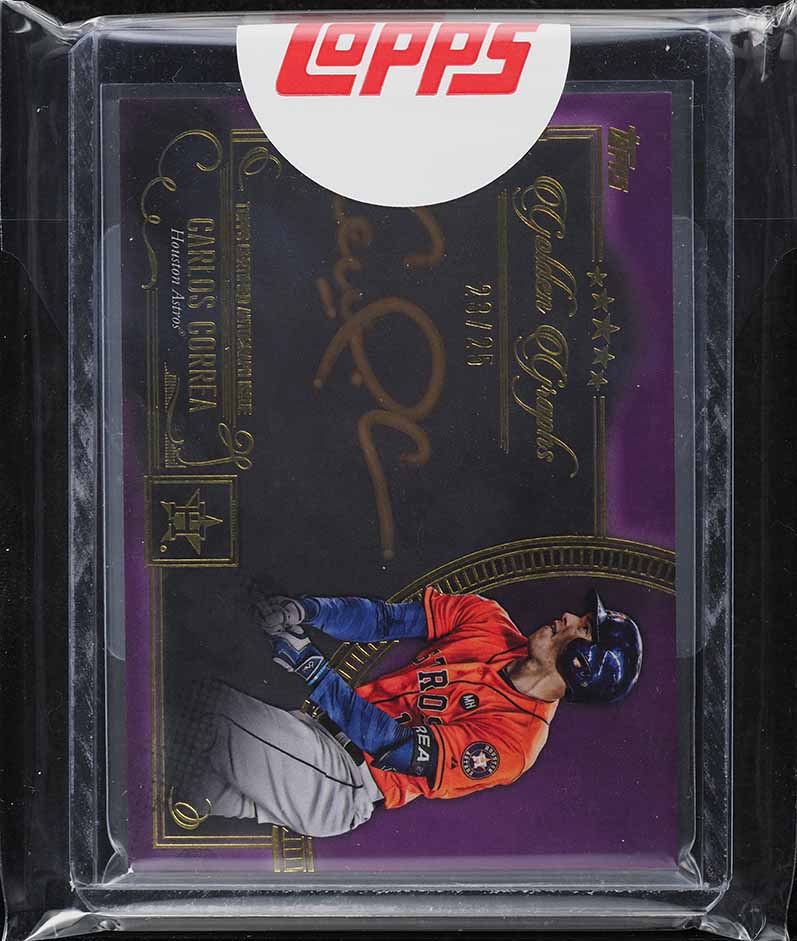 2015 Topps Chrome Blue Refractor Carlos Correa ROOKIE RC AUTO /150