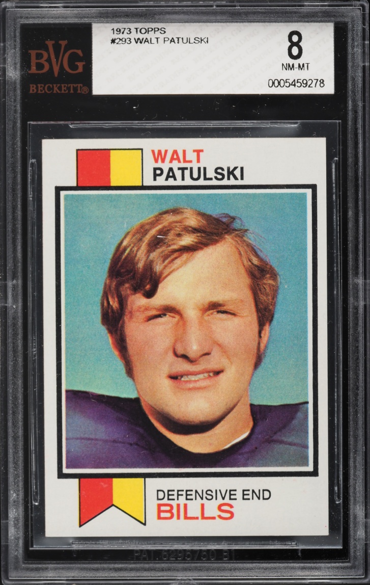1973 Topps Football Walt Patulski #293 BVG 8 NM-MT