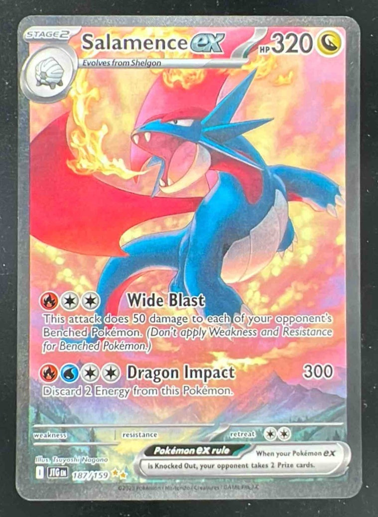 2025 Pokemon Japanese SV Battle Partners SAR Salamence Ex #129 PSA
