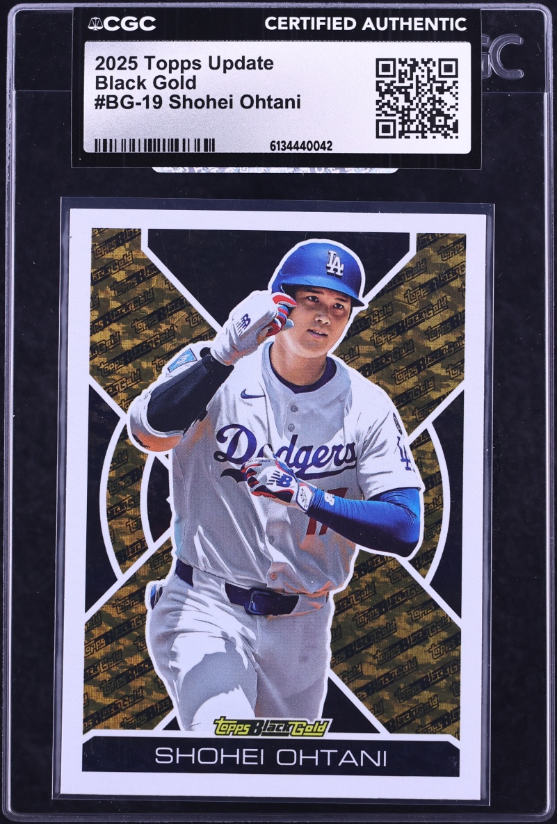 2025 Topps Update Black Gold Shohei Ohtani #BG-19 CGC AUTH