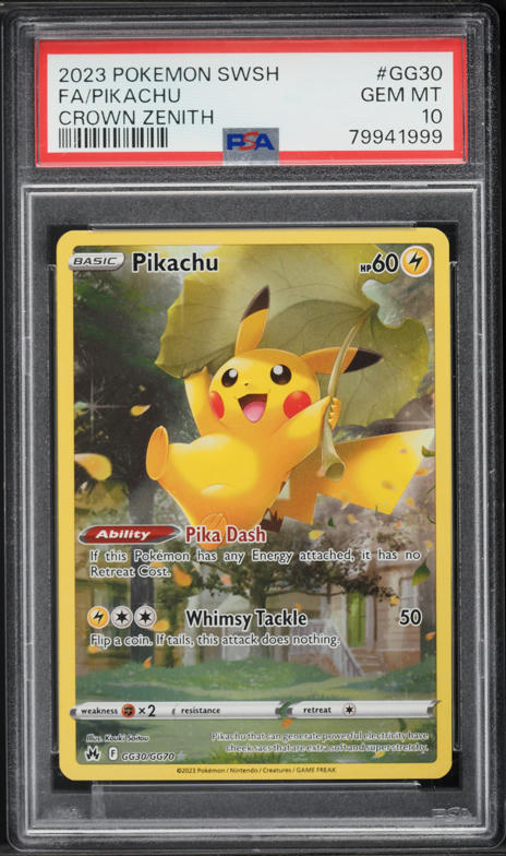 2022 Pokemon Japanese SWSH VSTAR Universe AR Pikachu #205 PSA 10