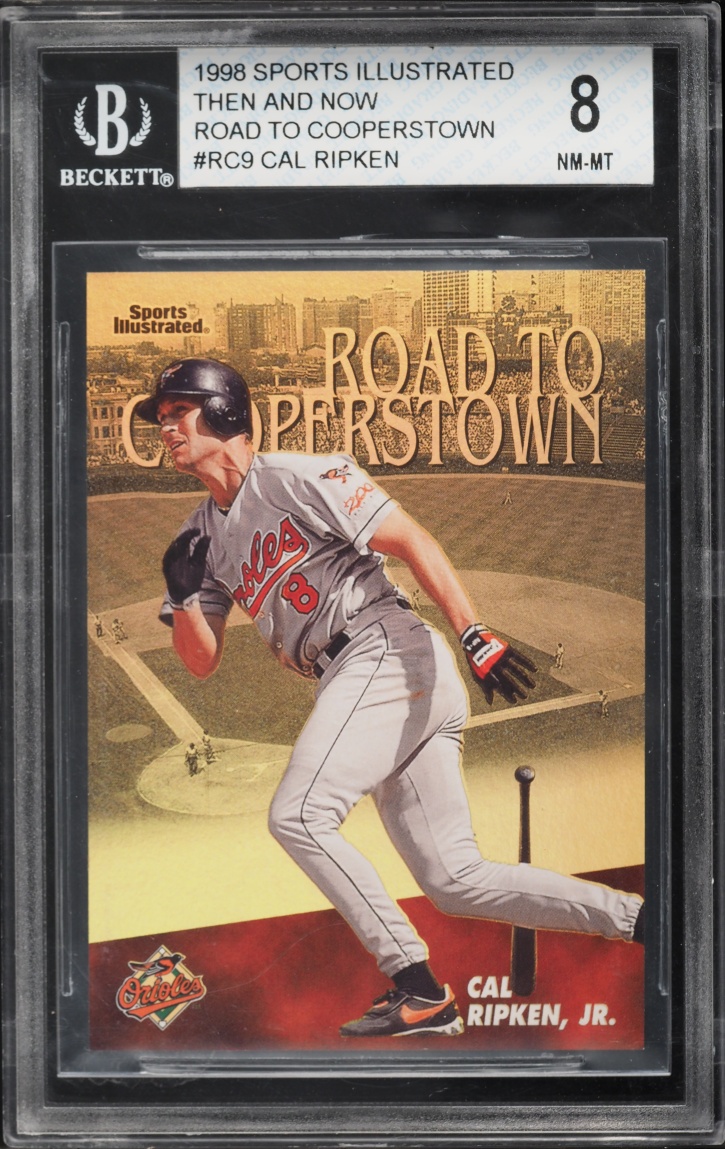 1998 Sports Illustrated Then And Now Road To Cooperstown Cal Ripken Jr BGS 8 NM-MT