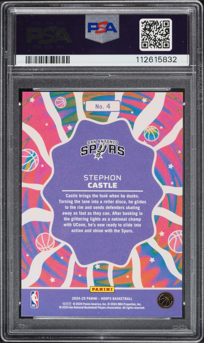 2024 Hoops Funkadelic Stephon Castle ROOKIE #4 PSA 9 MINT