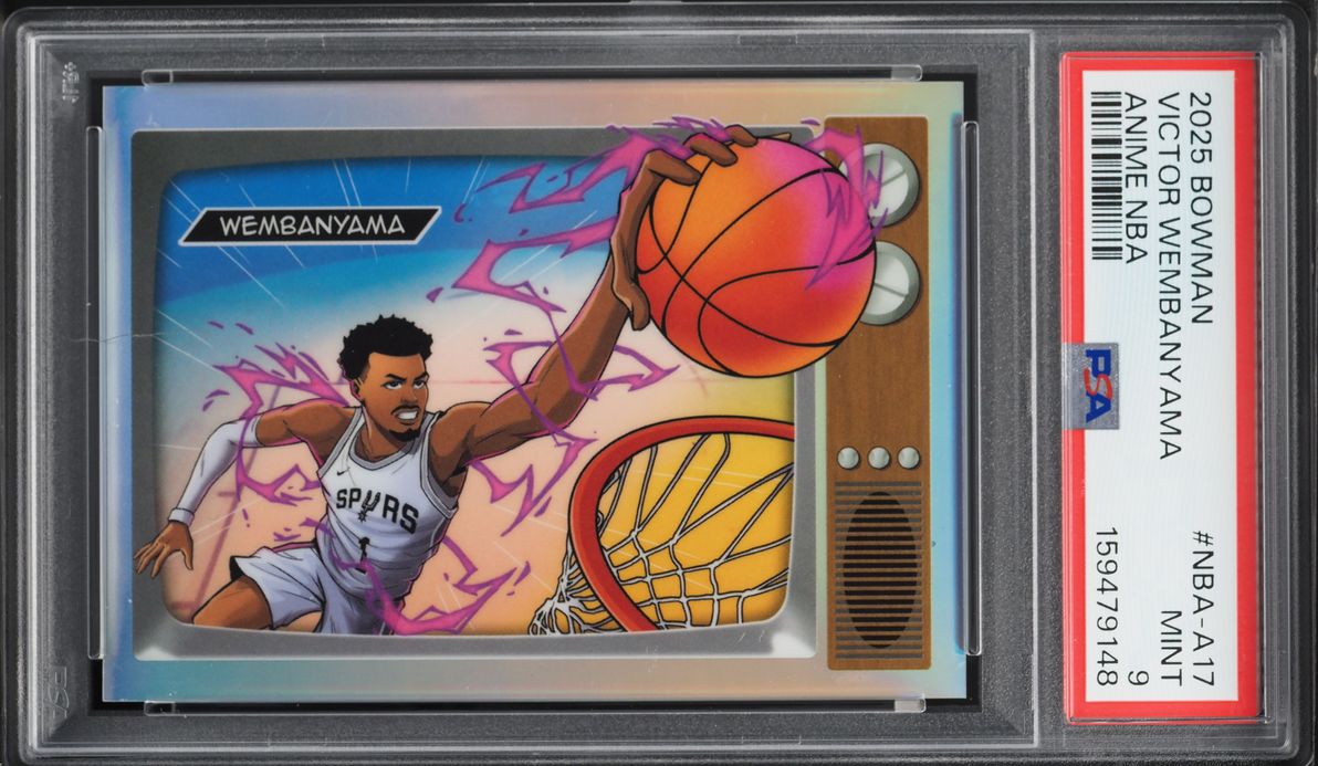 2025 Bowman Chrome Anime NBA Victor Wembanyama #NBA-A17 PSA 9 MINT