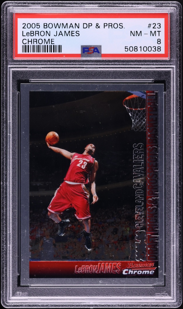 2005 Bowman Chrome Draft Picks & Prospects LeBron James #23 PSA 8 NM-MT