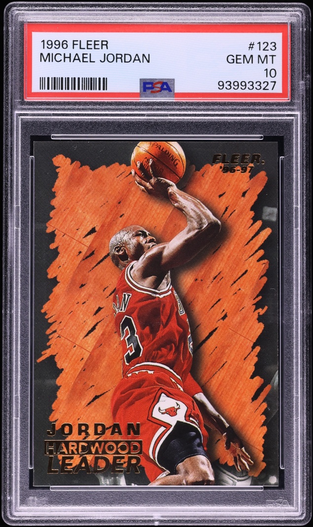1996 Fleer Basketball Michael Jordan #123 PSA 10 GEM MINT
