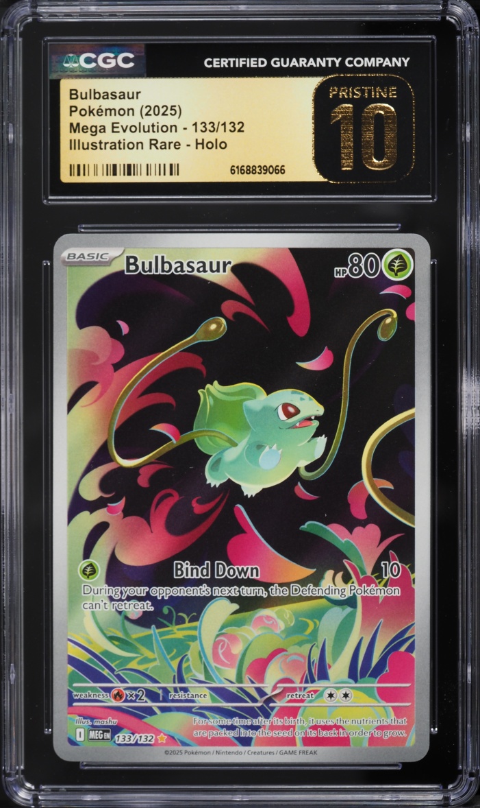 2025 Pokemon Mega Evolution IR Bulbasaur #133 CGC 10 PRISTINE