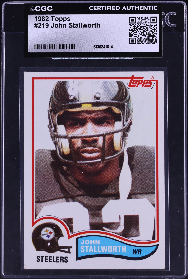 1982 Topps Football John Stallworth #219 CGC AUTH