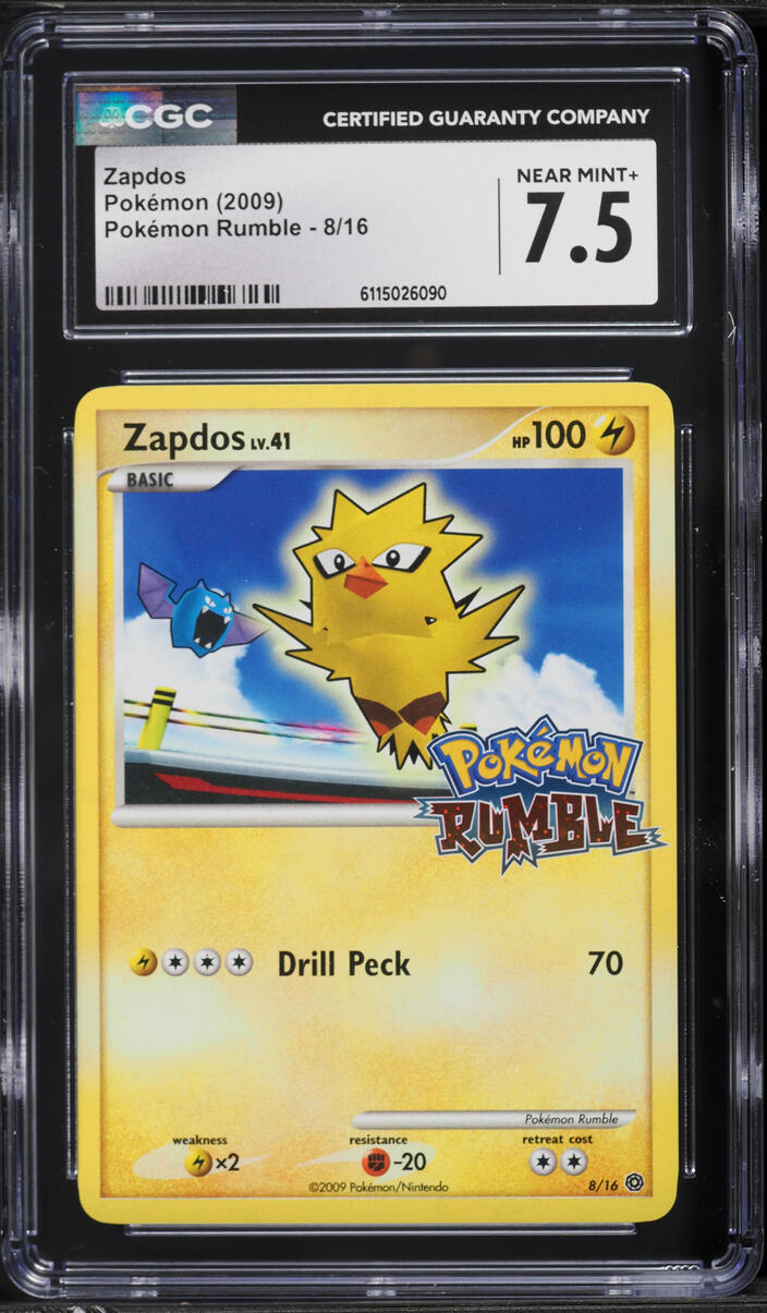 2009 Pokemon Platinum Rumble Zapdos #8 CGC 7.5 NRMT+