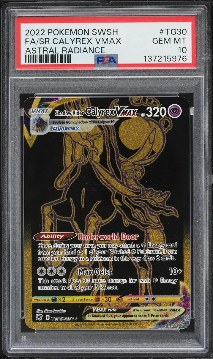 2022 Pokemon Sword & Shield Astral Radiance CHR Shadow Rider Calyrex VMAX #TG30 PSA 10 GEM MINT