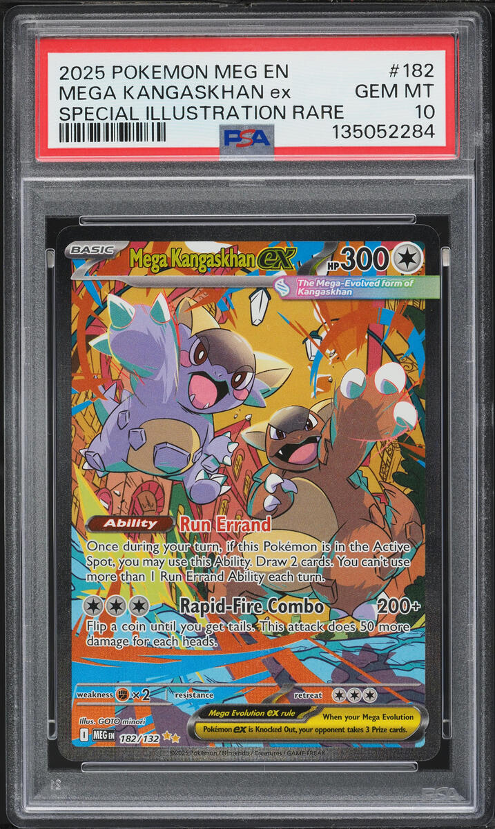2025 Pokemon Mega Evolution SIR Mega Kangaskhan Ex #182 PSA 10 GEM MINT
