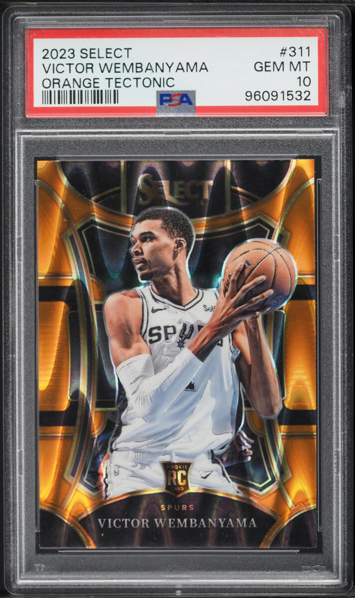 2023 Select Mezzanine Orange Tectonic Prizm Victor Wembanyama ROOKIE #311 PSA 10 GEM MINT