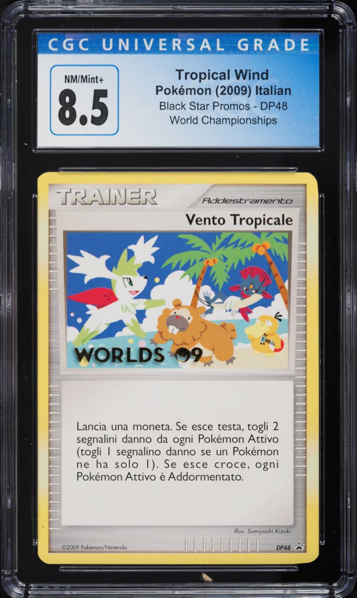 2009 Pokemon Italian World Championships Promo Tropical Wind #DP48 CGC 8.5