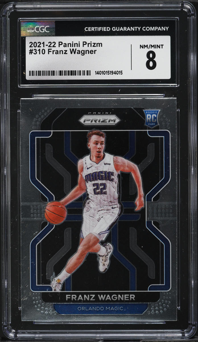 2021 Panini Prizm Franz Wagner ROOKIE #310 CGC 8 NM-MT