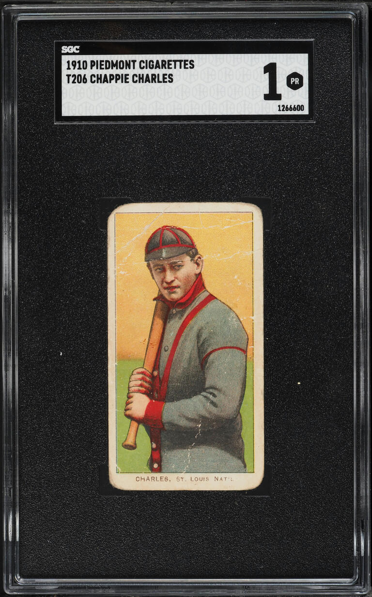 1909-11 T206 Chappie Charles PIEDMONT SGC 1 PR