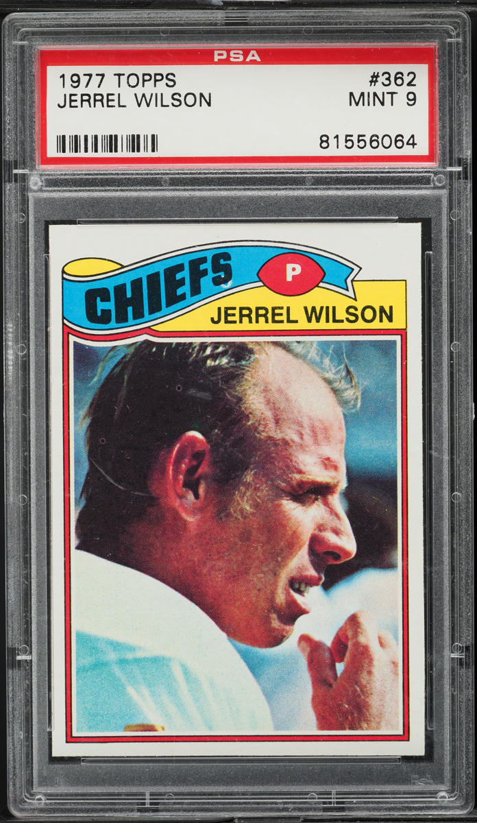 1977 Topps Football Jerrel Wilson #362 PSA 9 MINT