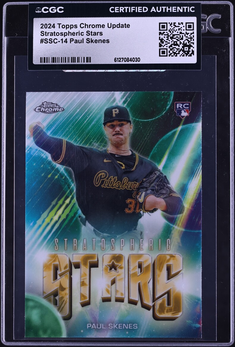 2024 Topps Chrome Update Stratospheric Stars Paul Skenes ROOKIE #SSC-14 CGC AUTH