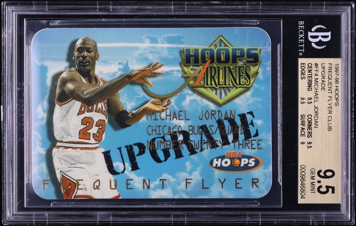 1997 Hoops Frequent Flyer Club Upgrade Michael Jordan #FF4 BGS 9