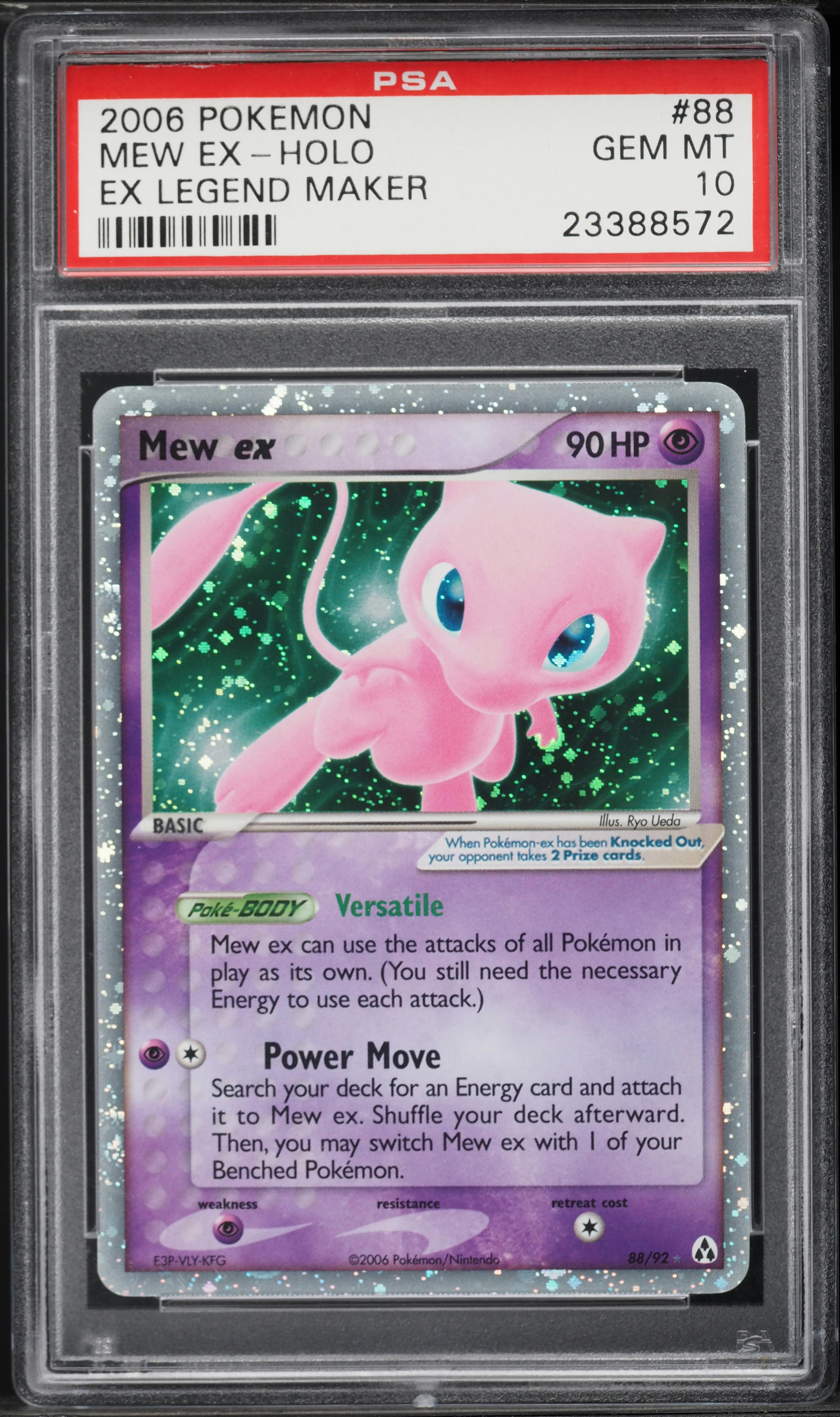 2006 Pokemon EX Legend Maker Holo Mew ex #88 PSA 10 GEM MINT on