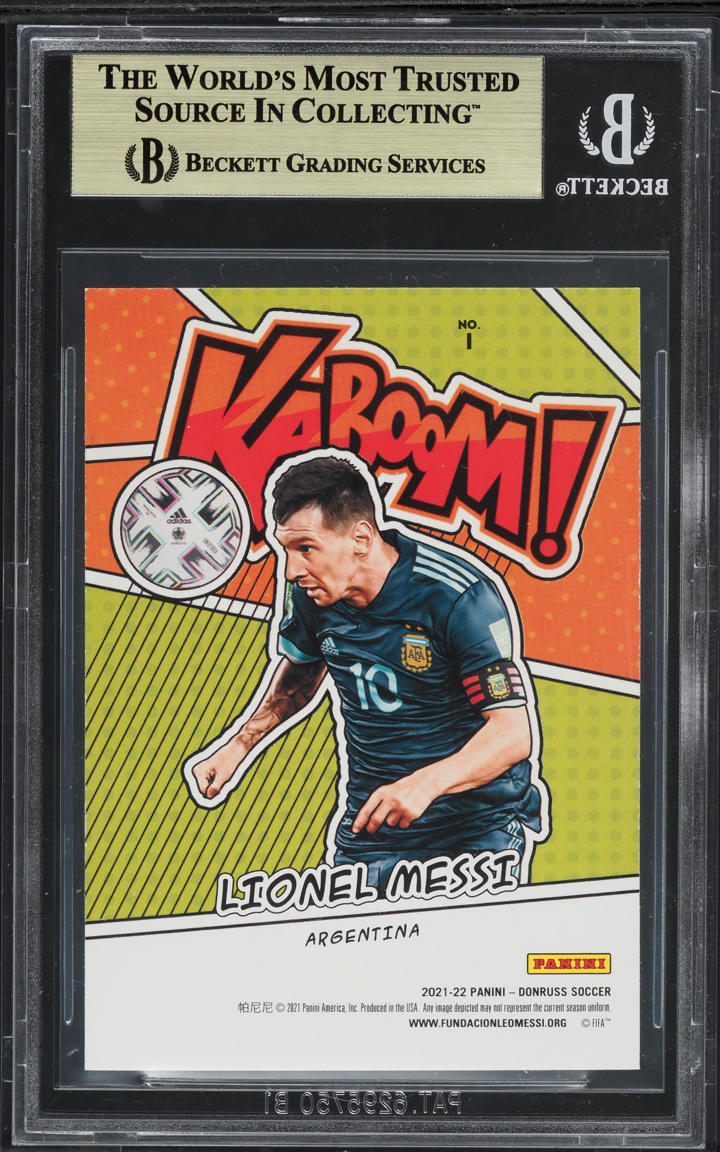 2021 Donruss Kaboom! Lionel Messi #1 BGS 9.5 GEM MINT