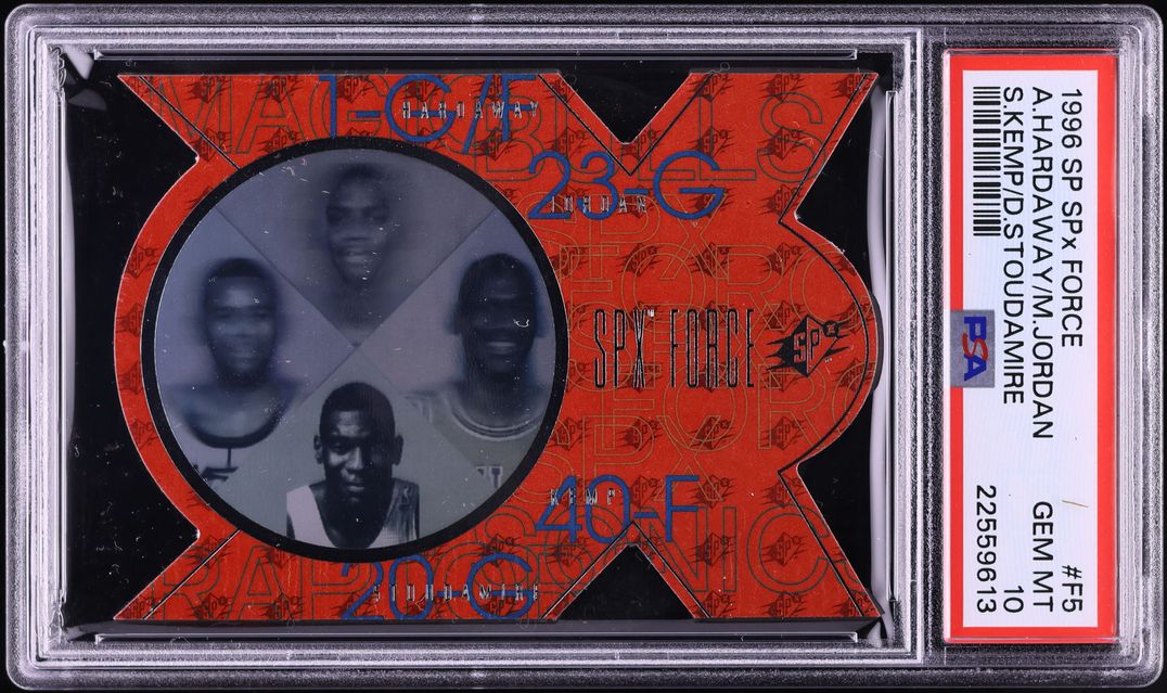 1996 SPx Force Michael Jordan Hardaway Kemp Stoudamire #F5 PSA 10 GEM MINT