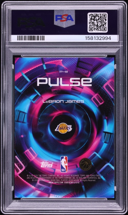 2025 Finest Pulse LeBron James #P-9 PSA 10 GEM MINT - Photo 2