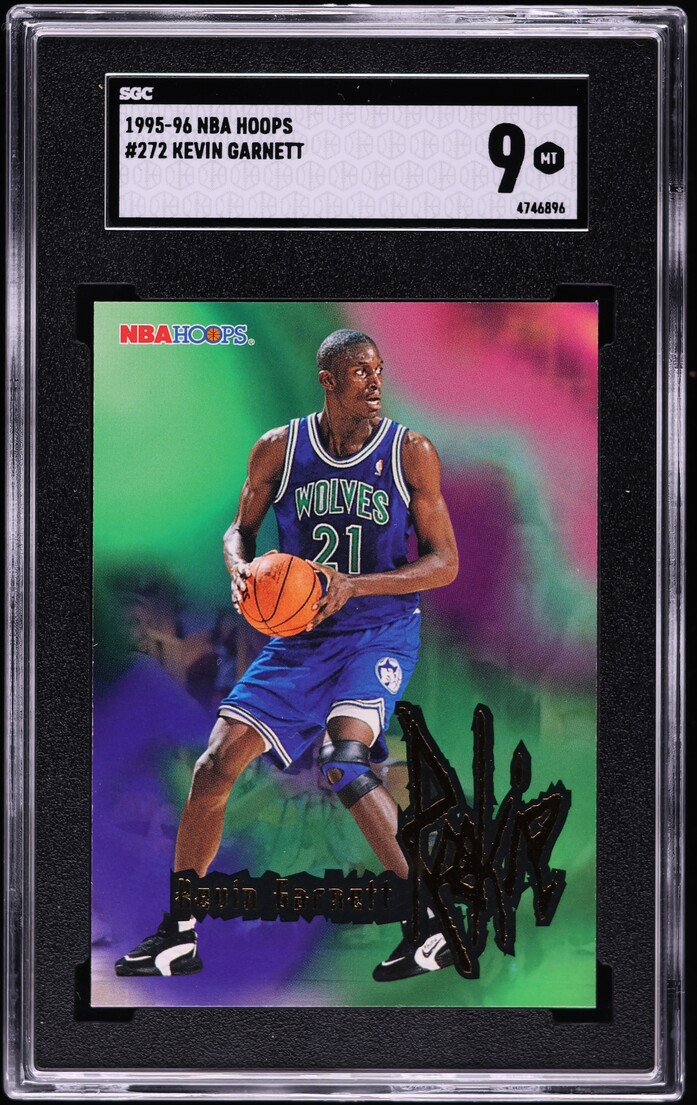 1995 Hoops Kevin Garnett ROOKIE #272 SGC 9 MINT