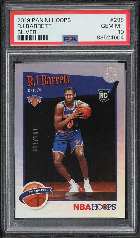2019 Panini Mosaic Reactive Blue RJ Barrett ROOKIE #229 PSA 10 GEM